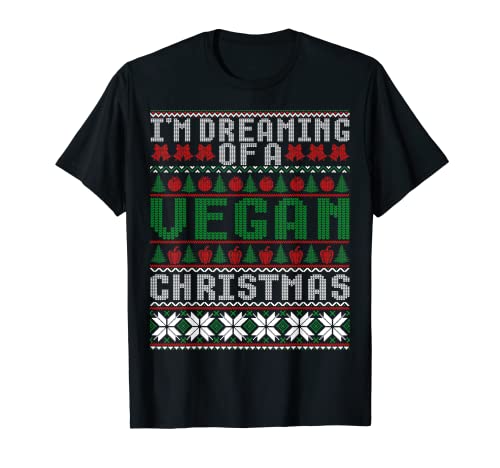 I'm Dreaming Of A Vegan Lovers - Suéter feo navideño Camiseta