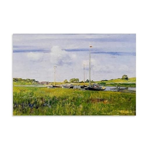 William Merritt - Póster decorativo con diseño de persecución en el barco de aterrizaje en el barco, arte de pared para sala de estar, dormitorio, oficina, decoración del hogar, 20 x 30 cm | Ya disponible en tu tienda friki favorita! En mundofriki.es!