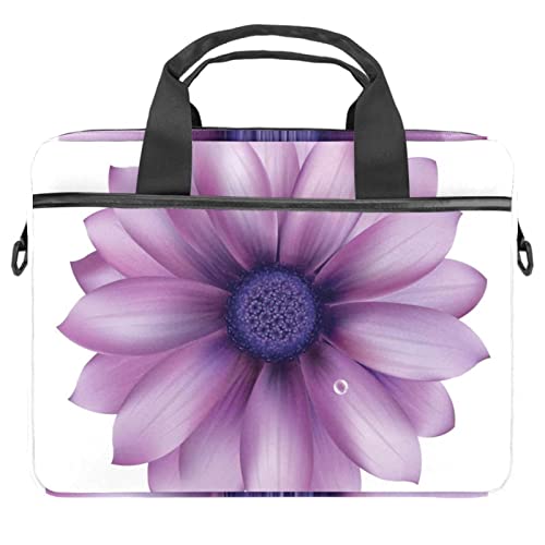 Sac à bandoulière pour ordinateur portable 13,3 pouces avec protection antichoc fleurie