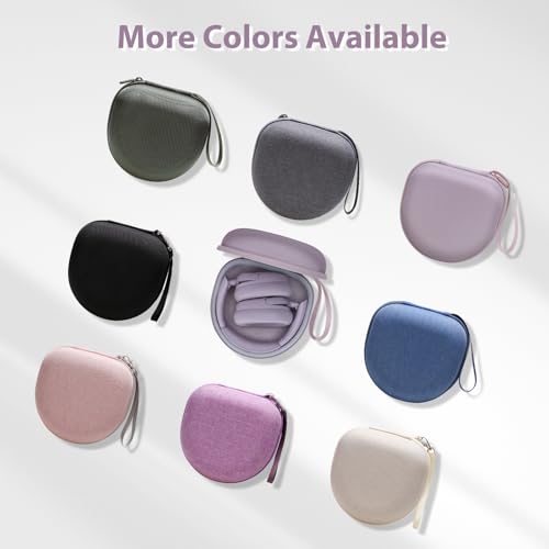 Image of Headphone Headset Case for JLab JBuds Lux ANC /JLab Go Lux ANC /TOZO T3 /Beats /JBL /BERIBES /Picun /KVIDIO Noise Cancelling Over-Ear Foldable Headphone, Mauve