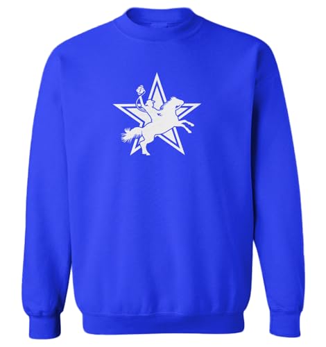 Haase Unlimited Cowboy Lasso Holding Football Texas Toddler Fleece Crewneck Sweater