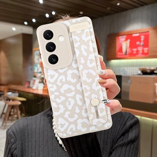 Image of Compatible with Samsung Galaxy S26 Case with Strap Wrist White