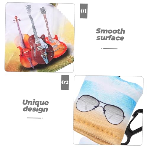 BELLIFFY Paño de Limpieza para Lentes y Pantalla Móvil, Llavero Diseño Decorativo, Arañazos, Adecuado para Dispositivos Electrónicos - imagen 3