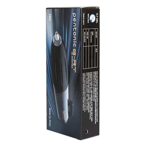 Image of Pentonic 0.7mm G-RT Retractable Gel Pen | Black Ink | Set of 10