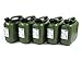 Produktbild X-Parts 5er Set Benzinkanister 10L Kraftstoff Kanister UN-Zulassung Kinder-Sicherheitsverschluss Inkl. Ausgießer Diesel Benzin E10 + E85 geeignet