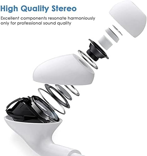 iPhone Headphones with Lightning Connector [Apple MFi Certified] iPhone Earbuds Wired Built-in Microphone & Volume Control Compatible with iPhone 13/12/11/XR/SE/8/7, in-Ear Stereo Sound (White)