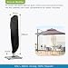 Awnic Funda Sombrilla Terrazade Jardin Impermeable Funda Sombrilla Playa Soporte Lateral 3X4m...