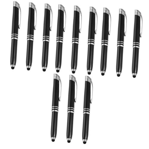 Stylo à bille lumineux LED DOITOOL en métal pour écrans tactiles lot de 12 pièces