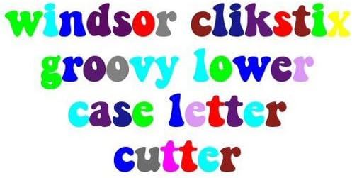 Windsor Groovy Lowercase Letters Clickstix Cutter
