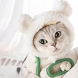 HENAA Pet Dogs Cats Hats Warm Bear Hat Cute Costume Party Cosplay Accessories Photo Props Headwear...
