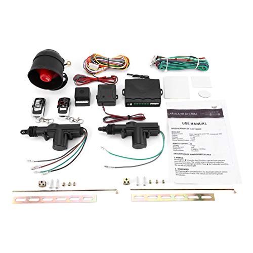 Universal Vehicle Remote Central Lock Keyless Entry System 2 Car Door Remote Central Locking Kit + Anti-theft Alarm Tool Set