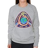 all+every nasa iss expedition 6 sts 113 mission badge distressed women's sweatshirt