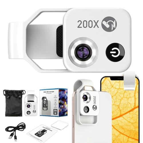 Microscope pour iPhone Nano Zoom 200x : fini les reflets et les photos macro floues