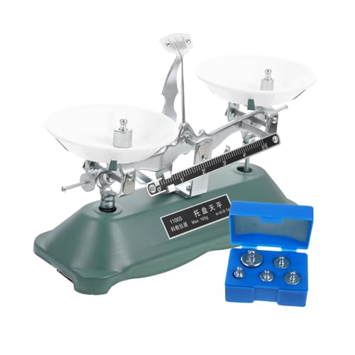 CORHAD 1 Set School Physics Lab Scale Abs Tray Lab Balance Instrument Calibration Weight Set for Boys and Experiment