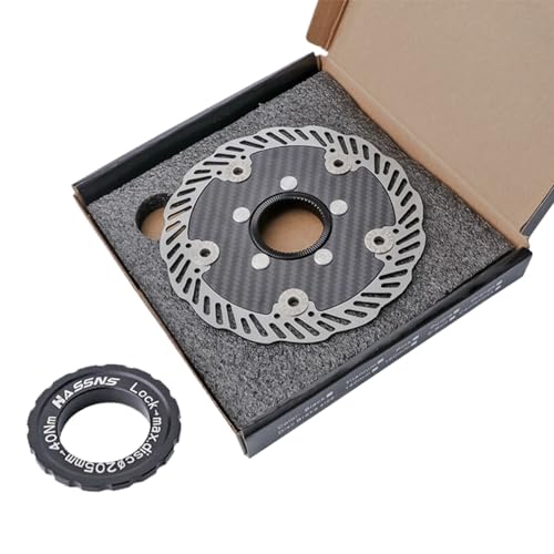 Carbon Bremsscheibe Ultraleicht - SchwimmendeMTB Rennrad Scheibenbremse - 140/160mm Carbonfaser Bremsrotor für 6-Loch & Centerlock
