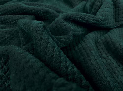 Bear & Panda Waffle Flannel Fleece Mink Throw, Sofa/Bedspread/travel Blankets, Honeycomb Super Soft, light-weighted, Warm - Image 4