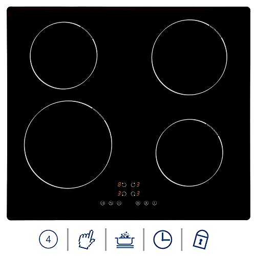 Allcata Einbau-Backofen Induktion Kochfeld SET Multifunktionsbackofen 8 Funktionen, 45cm EinbauhoheInduktionskochfeld IB… – Bild 4
