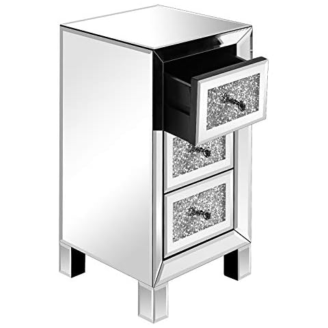 VINGLI Mirrored Nightstand Cover