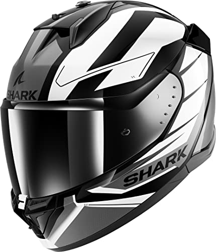SHARK, Casco Moto Integrale D-SKWAL 3 SIZLER Black/White KWA, M