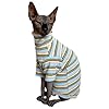 Turtle Neck Vintage Stripes Sphynx Hairless C...