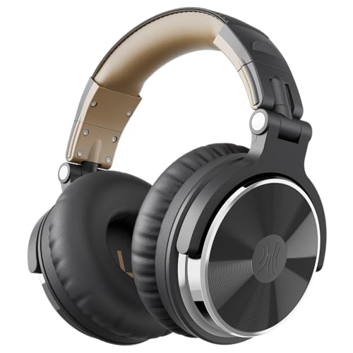 Image of OneOdio Wired Over Ear Headphones Studio Monitor & Mixing DJ Stereo Headsets with 50mm Neodymium Drivers and 1 /4 to 3.5mm Jack for AMP Computer Recording Podcast Keyboard Guitar Laptop - Grey