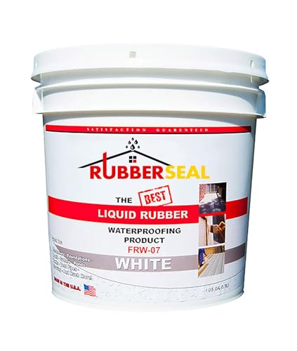 Liquid Rubber Waterproofing and Protective Coating, Rubberseal (1 Gallon, White)