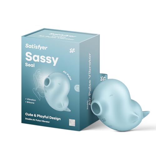 Satisfyer Sassy Seal Vibro-Masseur à Ondes de Pression | Étanche (IPX7)