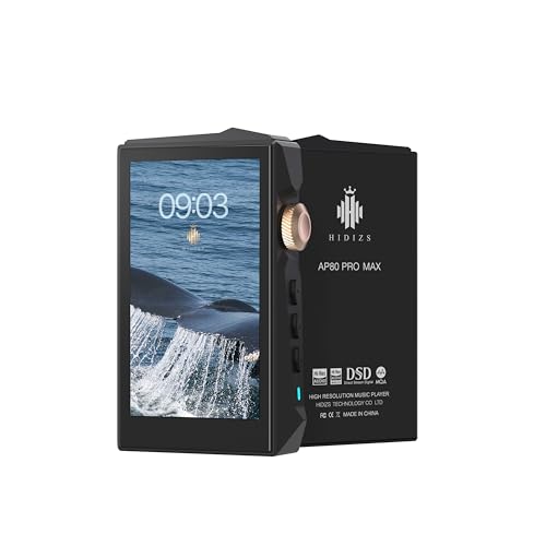 Hidizs AP80 PRO MAX MP3 �v���[���[ Bluetooth 5.1 2.4G WiFi �n�C���]�X�g���[�~���O�Đ� DLNA & AirPlay ���C�����X MQA 16X �l�C�e�B�uDSD256 & 32bit/384kHz PCM 