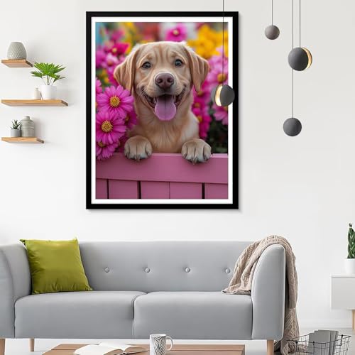 Cadeau Femme Idéal avec ce Diamond Painting Complet en Mosaïque Artisanale 40x50cm