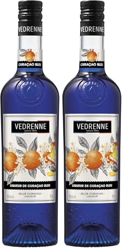 Liqueur de Curaçao Bleu VEDRENNE 25% - 70 cl (Lot de 2)