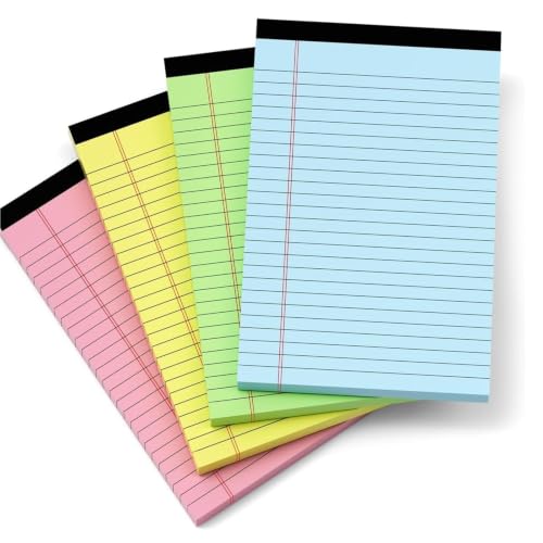 Blocs juridiques colorés 12,7 x 20,3 cm indispensables pour le bureau