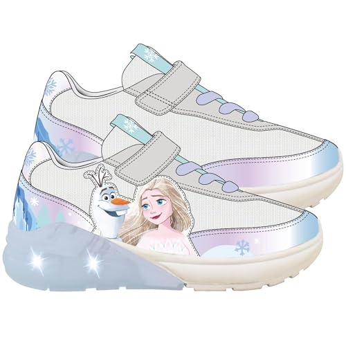 Deportiva con luces Frozen infantil: comodidad duradera para los días de colegio