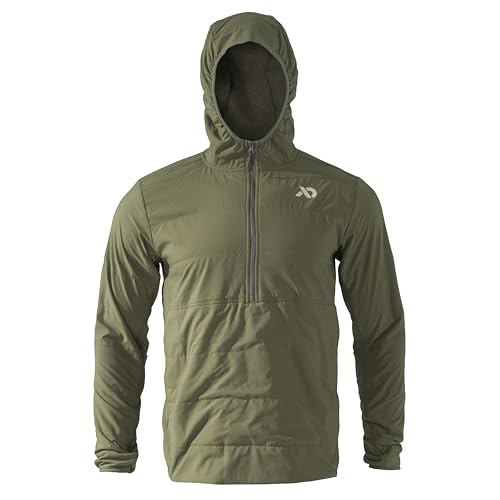 First Lite Mens Navigator Hunting Hoody - Multi-Season Mid Layer Softshell for Backcountry and Stand Hunting Small