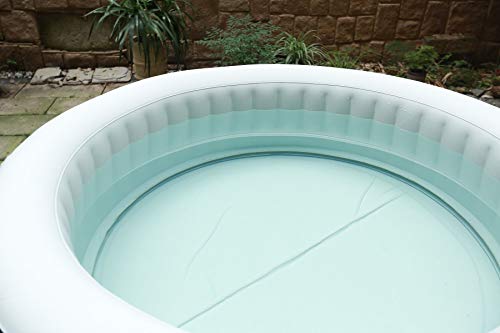 BeneoSpa Tragbarer aufblasbarer Whirlpool, für 4 Personen, 130 Massagedüsen, Braun weiß – Bild 7