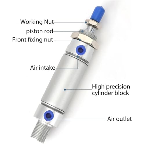 Mini vérin pneumatique MBL20 course 100mm pour remplacer vérin usé - 5