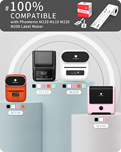 Phomemo Etiketten-Schmuck Preisaufkleber für Phomemo M120 M220 M110 M200 M221 Etikettendrucker, Thermoetiketten Aufkleber Papier für Schmuck, Preis, Kabel,30x25-45mm, 100 Etiketten/Rolle
