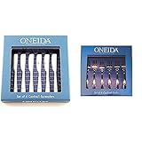 Oneida Nocha Everyday Flatware Cocktail Spreaders, Set of 6, 18/0 Stainless Steel, Silverware Set & Set of 6 Cocktail Utensils (Cocktail Forks), Silver