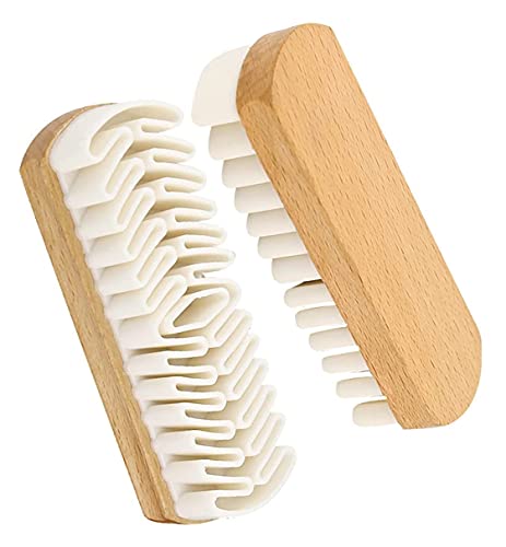 ZHjuju Cepillo para Zapatos de Gamuza, cepillos para Limpiar Ante,Crepe Cepillo de Gamuza para Zapatos Cepillo de crepé Resistente para una Limpieza cuidadosa de Botas Safe Grip Fácil de Usar Cover