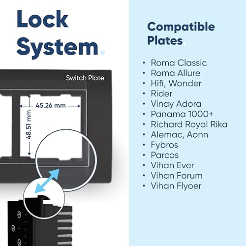 Image of AZIOT SMART MODULAR 1 FAN REGULATOR PREMIUM TOUCH SWITCH - GLASS (Not Acrylic): Elevate Your Home with Effortless Control (Fits in Anchor Roma Classic and similar plates) Not for BLDC fans.