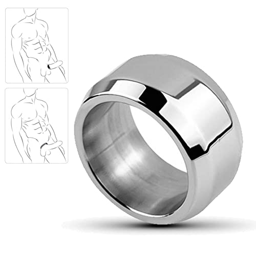 TRQOYTU Edelstahl Cockring Metall Penisring Hodenring Bondage Pleasure Ring Eichelring Für Eine Harte & Lang Anhaltende Erektion Sexspielzeug Für Männer