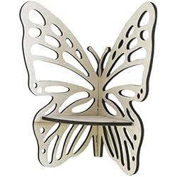 Estanteria Mariposa F Fityle Estante de Esquina de Mariposa/Forma de Mariposa/Estante de Almacenamiento/Estante de exhibición/Estante de decoración del hogar/Estantes, Estilo b