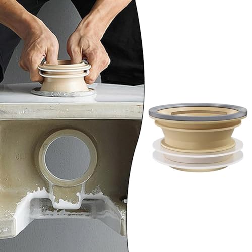 NiuLumea Junta de silicona PP para brida de inodoro de 100 a 110 mm, anillo de conexión para desagüe de alcantarillado