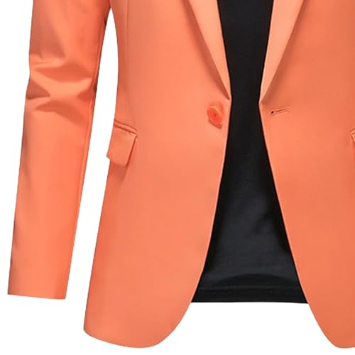 Men's Slim Fit Business Blazer Stylish Casual Versatile Suit Jacket Solid Color Banquet Plus Size Sport Coat3