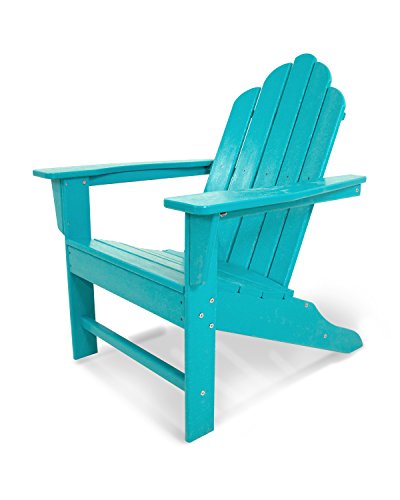 Polywood Eca15Ar Long Island Adirondack Chair, Aruba #TOP16