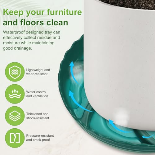 Bac d'égouttement pour pot de fleurs soucoupes plastique 20cm