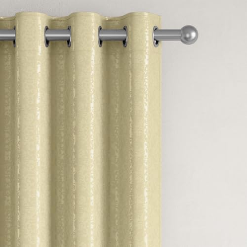 Image of Wakefit Jacquard Room Darkening Curtain | Light Blocking Upto 70% | (5 x 3.9 ft) | Door Curtain | Set of 2 | Reduces Noise | Machine Washable | Smash |Geo White