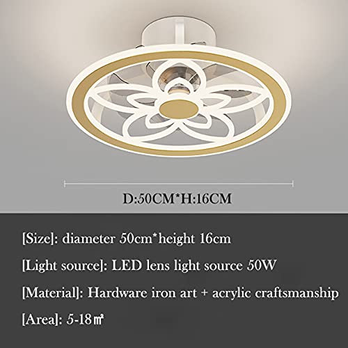 Ventilateur de plafond avec télécommande 3 vitesses pour chambre à coucher