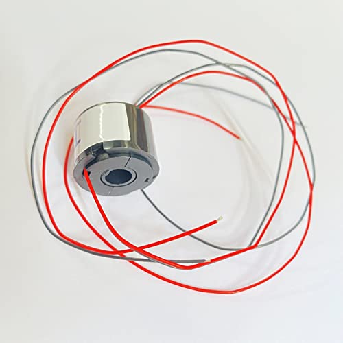 Taidacent Hollow Slip Ring Signal Power Continued 2/4/6/12 Road Collector Ring Conductive Electric Motor Slip Ring Rotating Connector (2 Wire 1.5A Inner Hole 7mm Outer Diameter 22mm)
