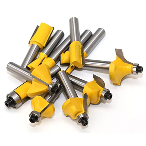 Routeur bit set bois carbure 8mm pour finitions haut de gamme