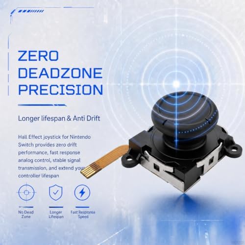 WCDZSU 2 Pcs Hall Effect Joystick for Nintendo Switch LCD/OLED & Lite - 2